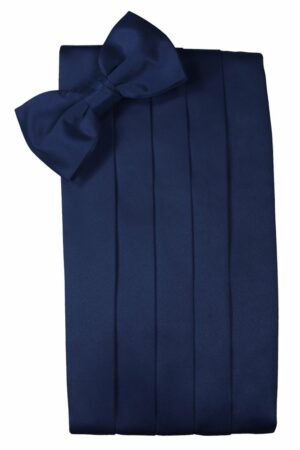 Peacock Solid Satin Cummerbund