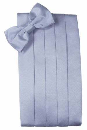 Periwinkle Solid Satin Cummerbund