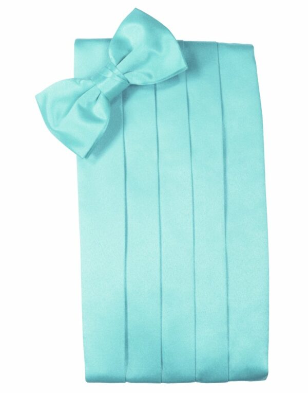 Pool Solid Satin Cummerbund