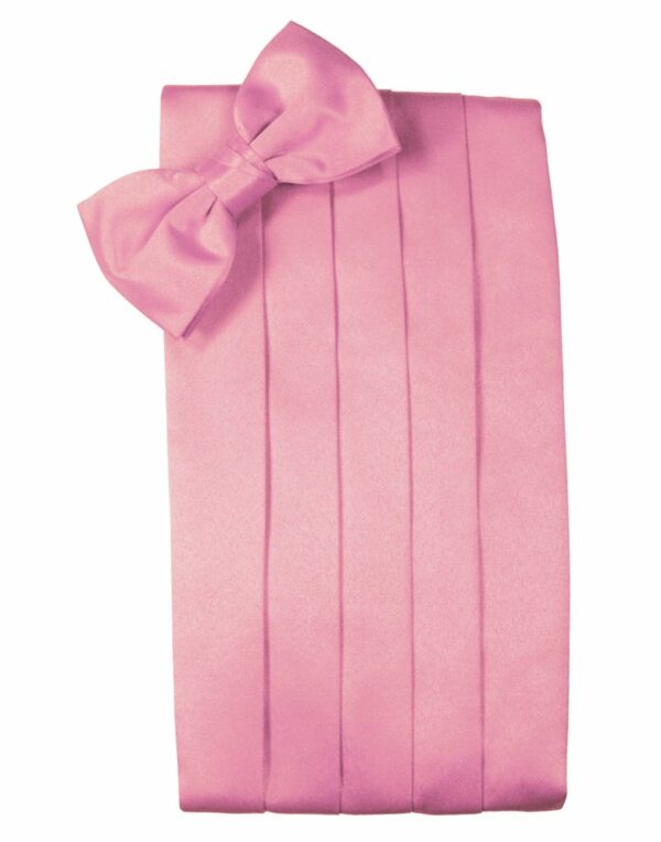 Rose Petal Solid Satin Cummerbund
