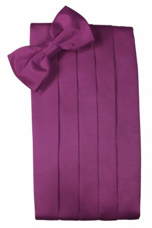Sangria Solid Satin Cummerbund