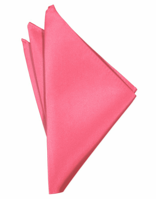 Bubblegum Solid Satin Pocket Square