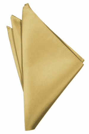 Harvest Maize Solid Satin Pocket Square
