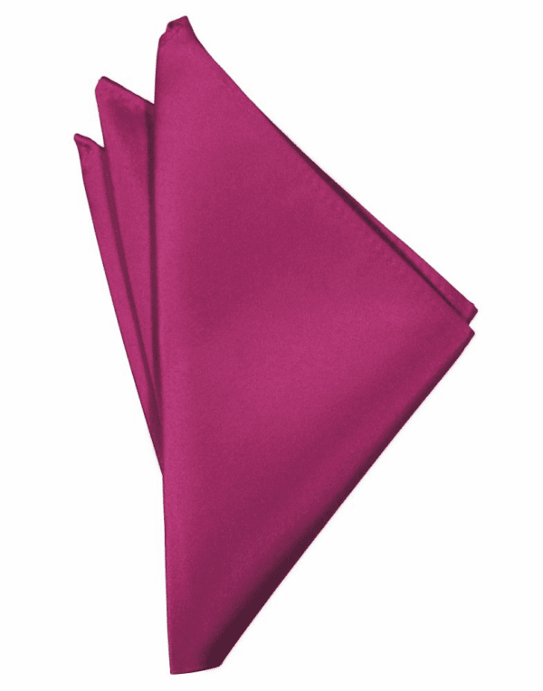 Watermelon Solid Satin Pocket Square