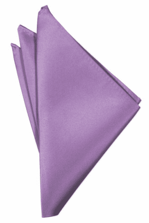 Wisteria Solid Satin Pocket Square