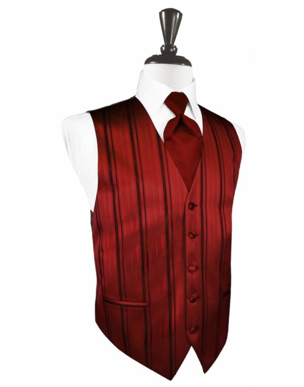 Apple Striped Satin Vest