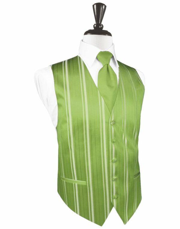 Clover Striped Satin Vest