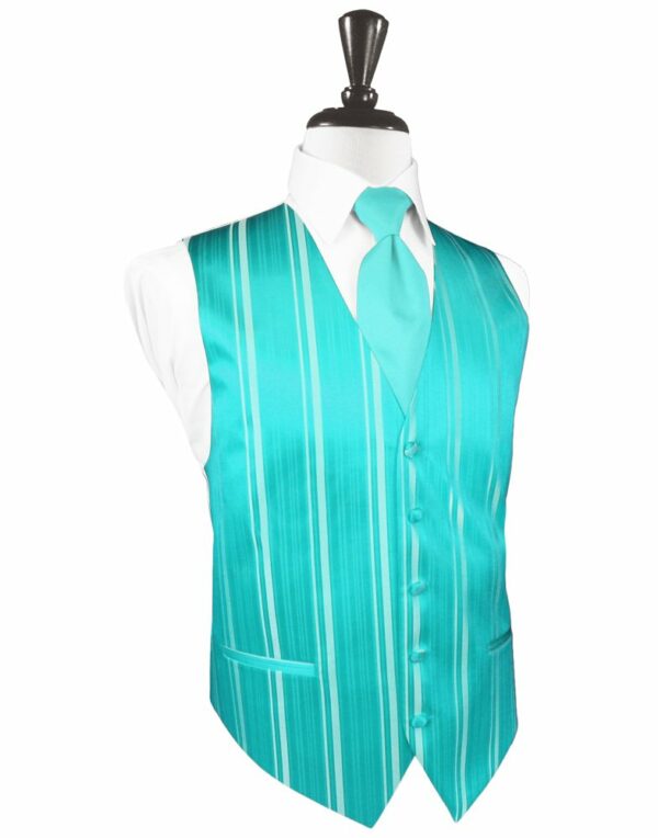 Pool Striped Satin Vest