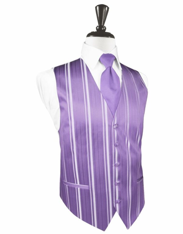 Wisteria Striped Satin Vest