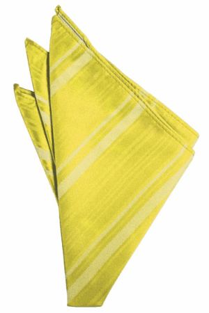 Sunbeam Striped Satin Pocket Square