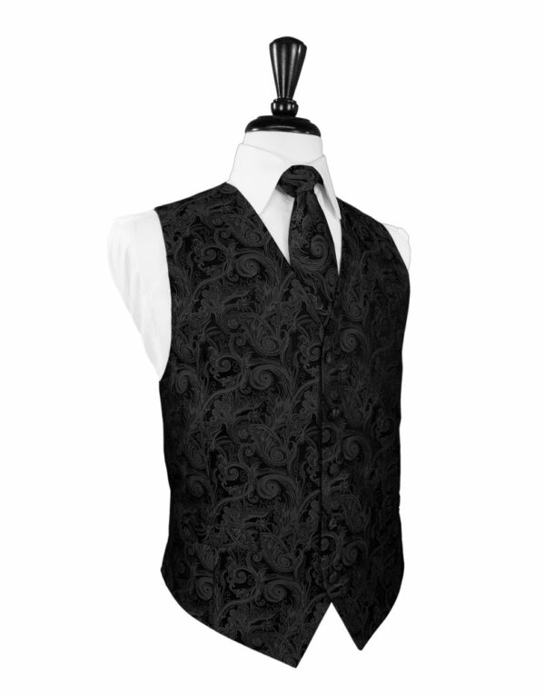 Black Tapestry Vest