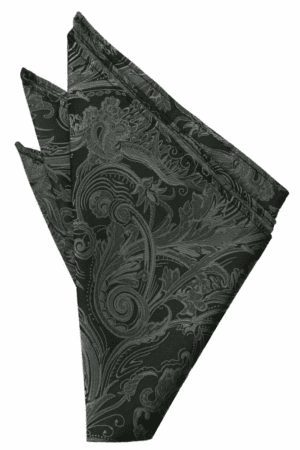 Charcoal Tapestry Pocket Square