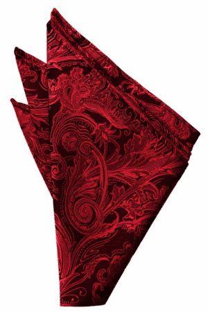 Scarlet Tapestry Pocket Square