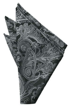 Silver Tapestry Pocket Square