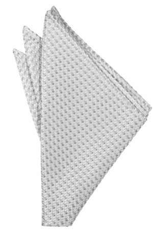 Silver Venetian Pocket Square